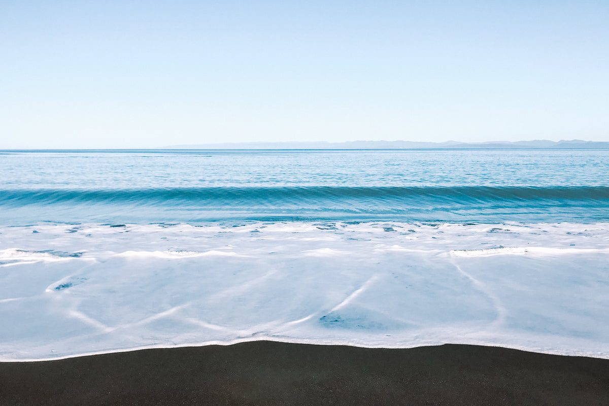 Black Sand Beach, fine art photograph by Jules Frazier