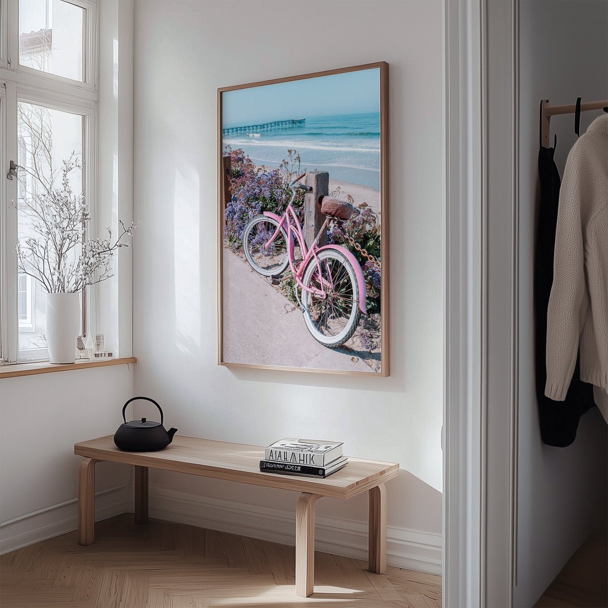 Pink Beach Cruiser, California