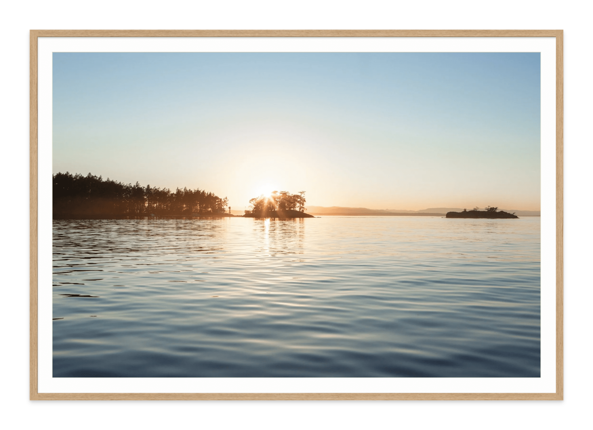 Island in the Sun-San Jaun Islands-print-natureal frame-mat- Jules Frazier Fine Art Photographs