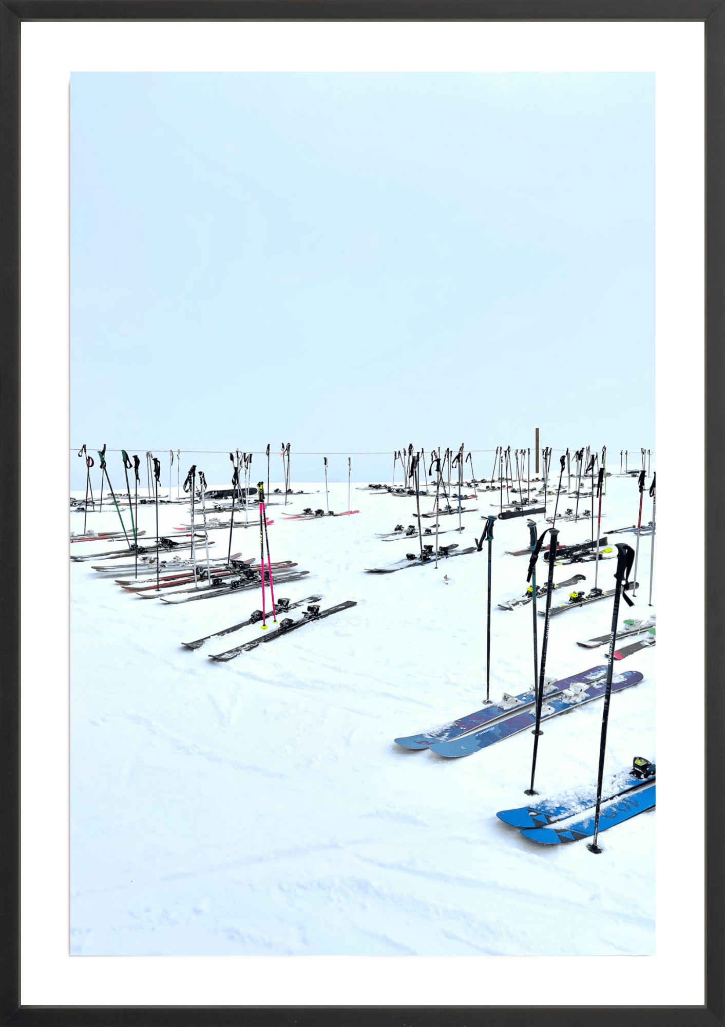 Ski Parking Lot, Jules Frazier Fine Art Photograph