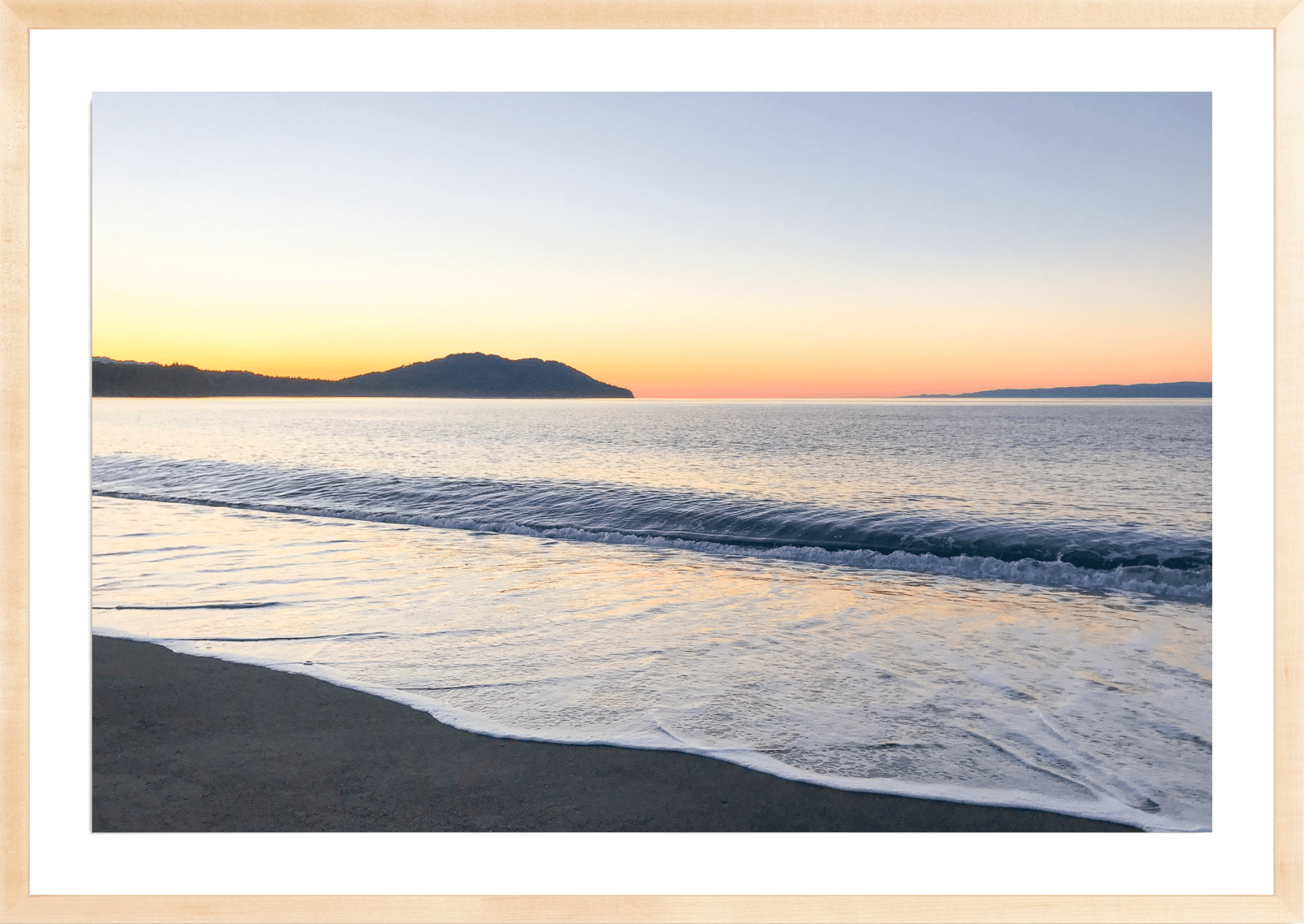 Sunset over Straits of Juan de Fuca, Jules Frazier Fine Art Photograph