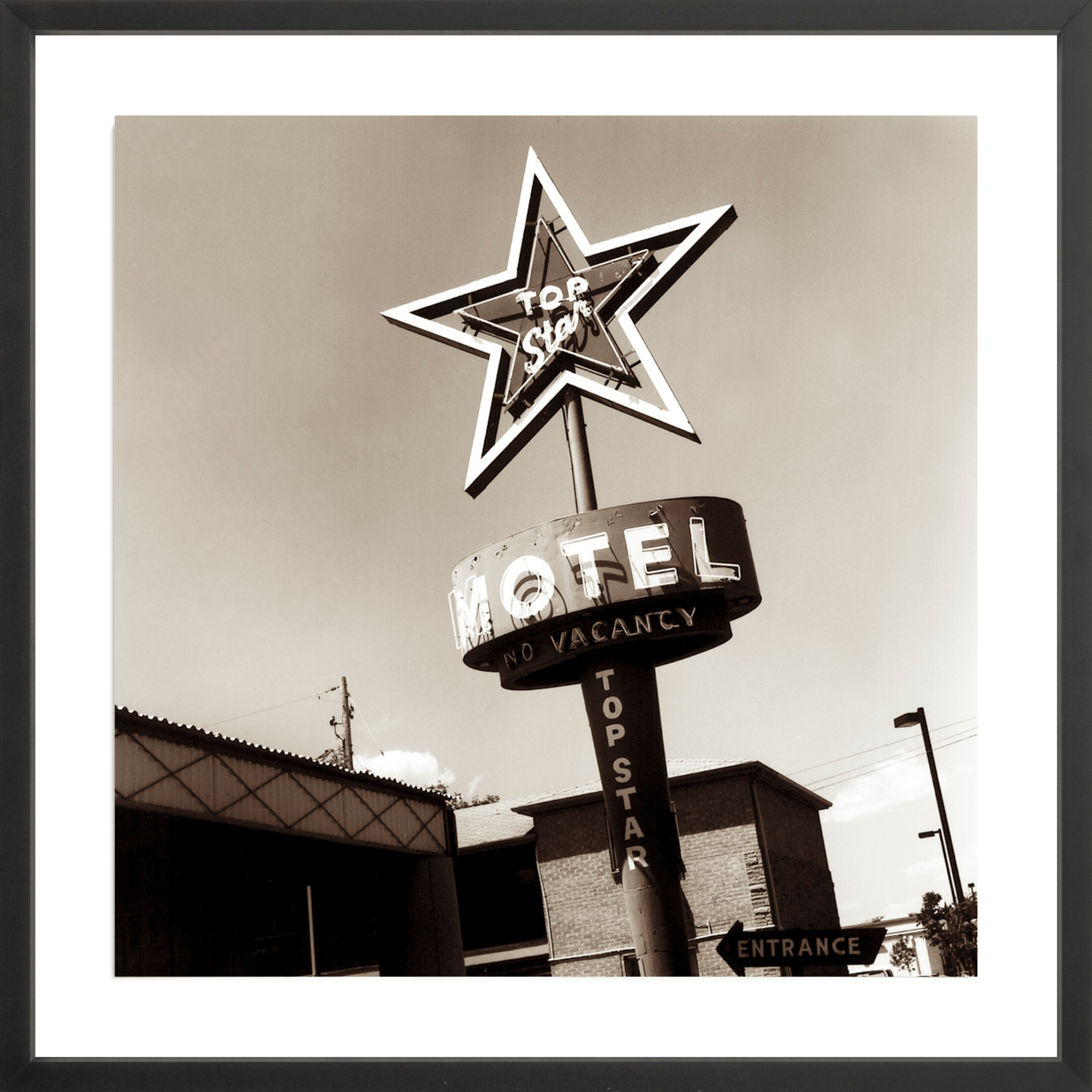 Top Star Motel, Jules Frazier Fine Art Photograph