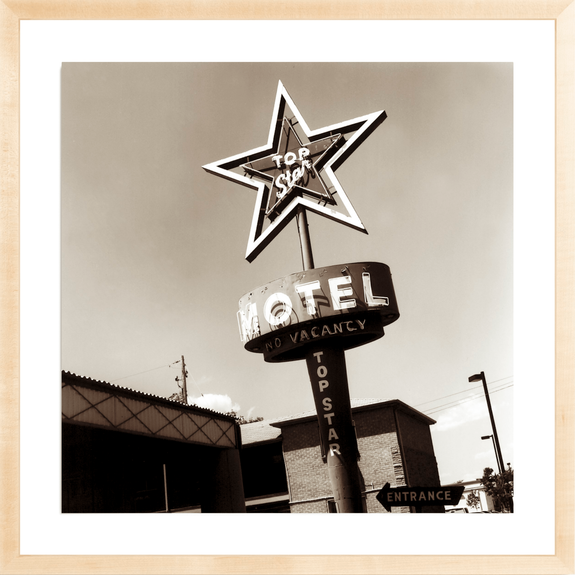 Top Star Motel, Jules Frazier Fine Art Photograph