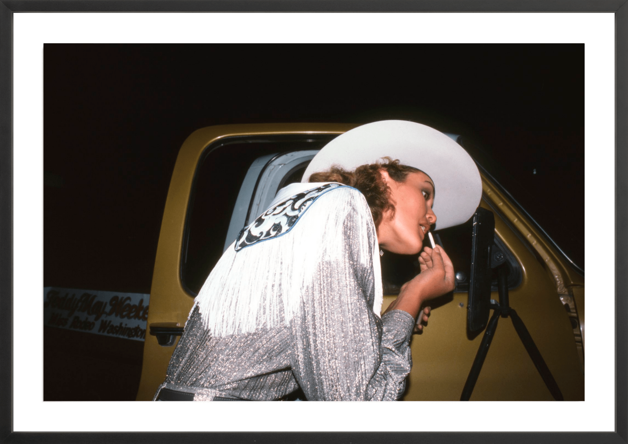 Lipstick touch-up, Miss Rodeo, Jules Frazier Fine Art Photograph