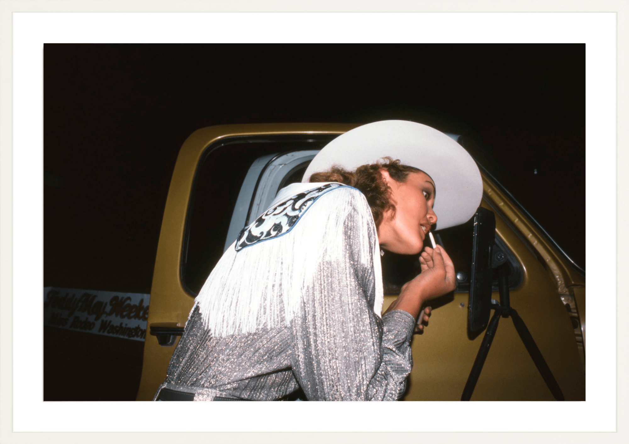Lipstick touch-up, Miss Rodeo, Jules Frazier Fine Art Photograph