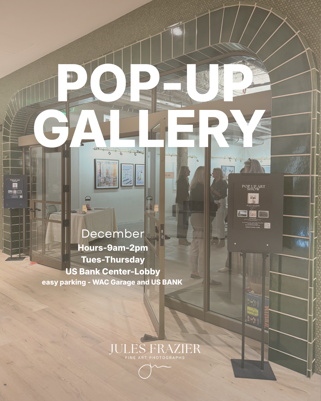POP-UP GALLERY-Jules FRazier Fine Art Photographs-Seattle
