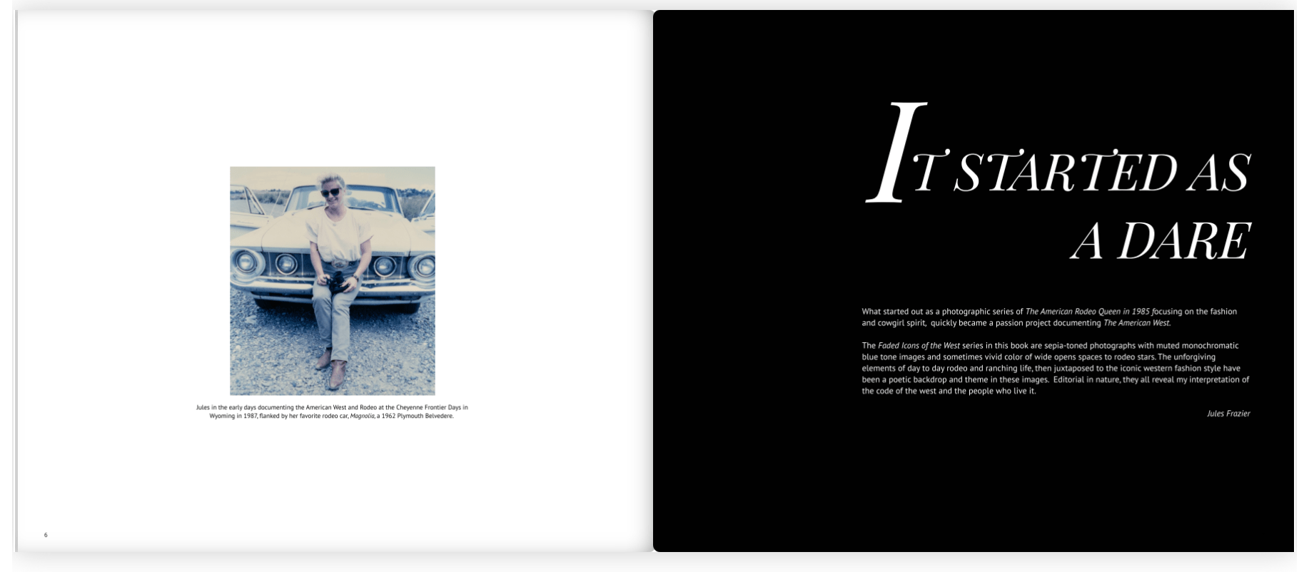 FADED ICONS OF THE WEST- Book-Started as a Dare, page