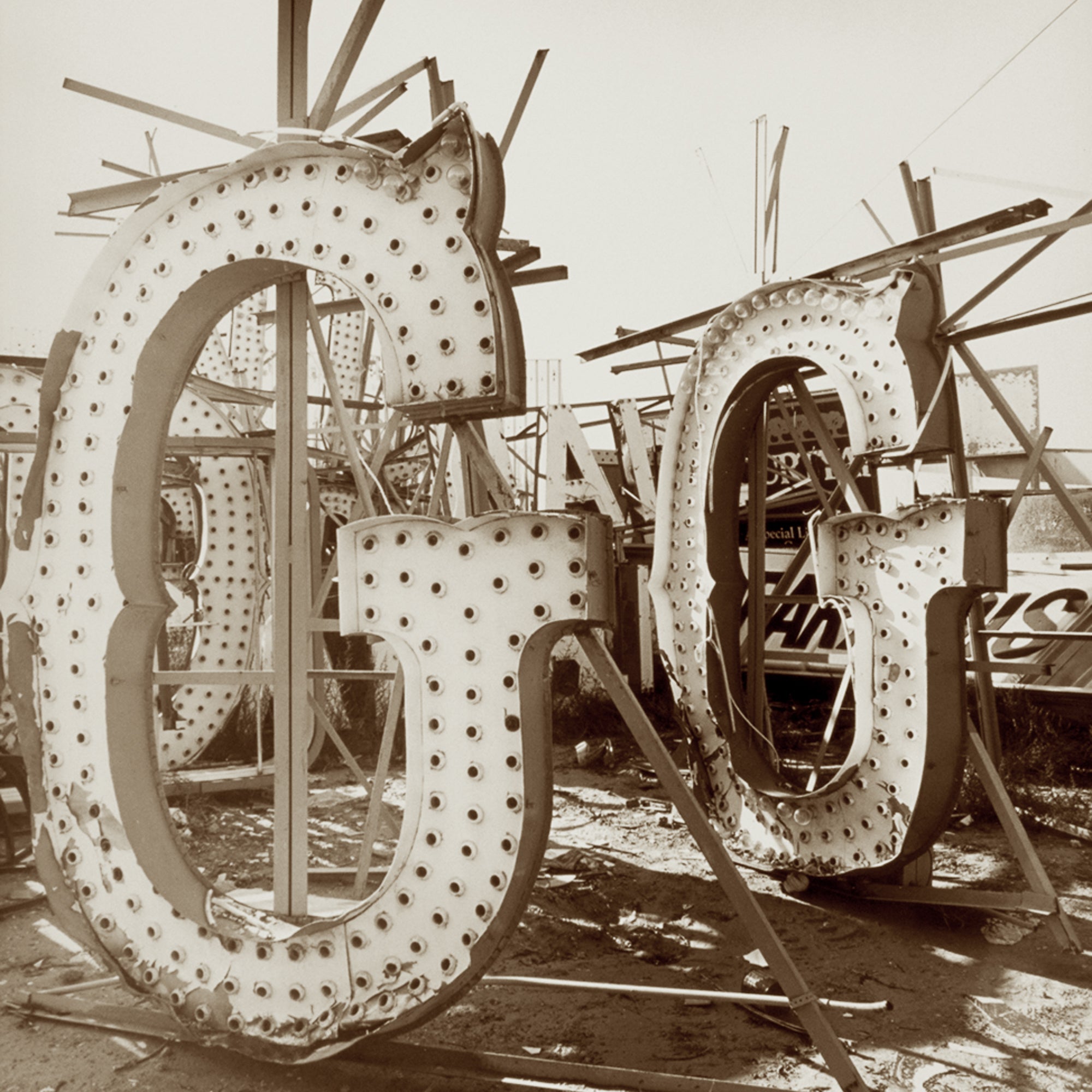 GG Neon Graveyard, Jules Frazier Fine Art Photograph