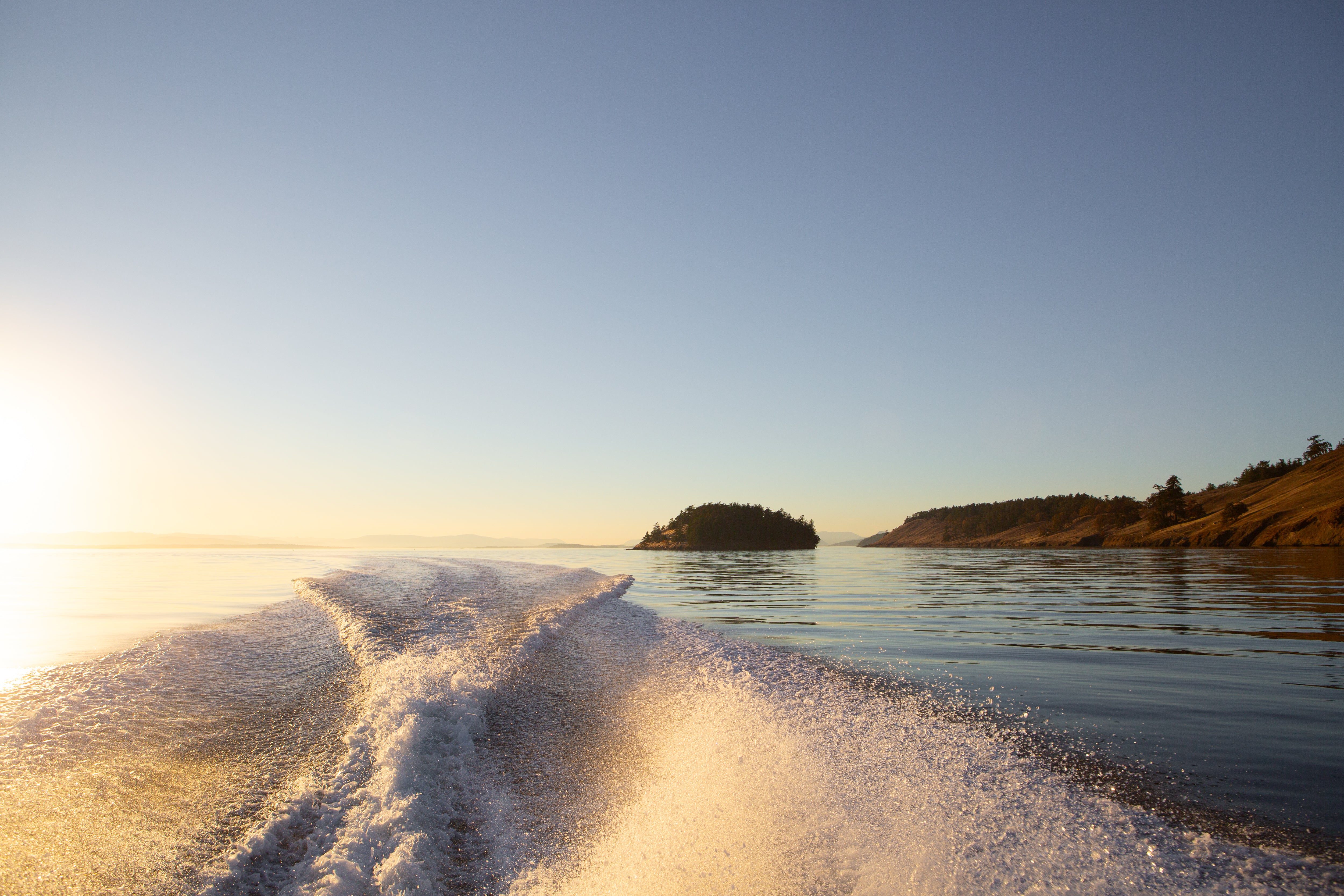 Sundowner Boat Wake, Jules Frazier Fine Art Photograph