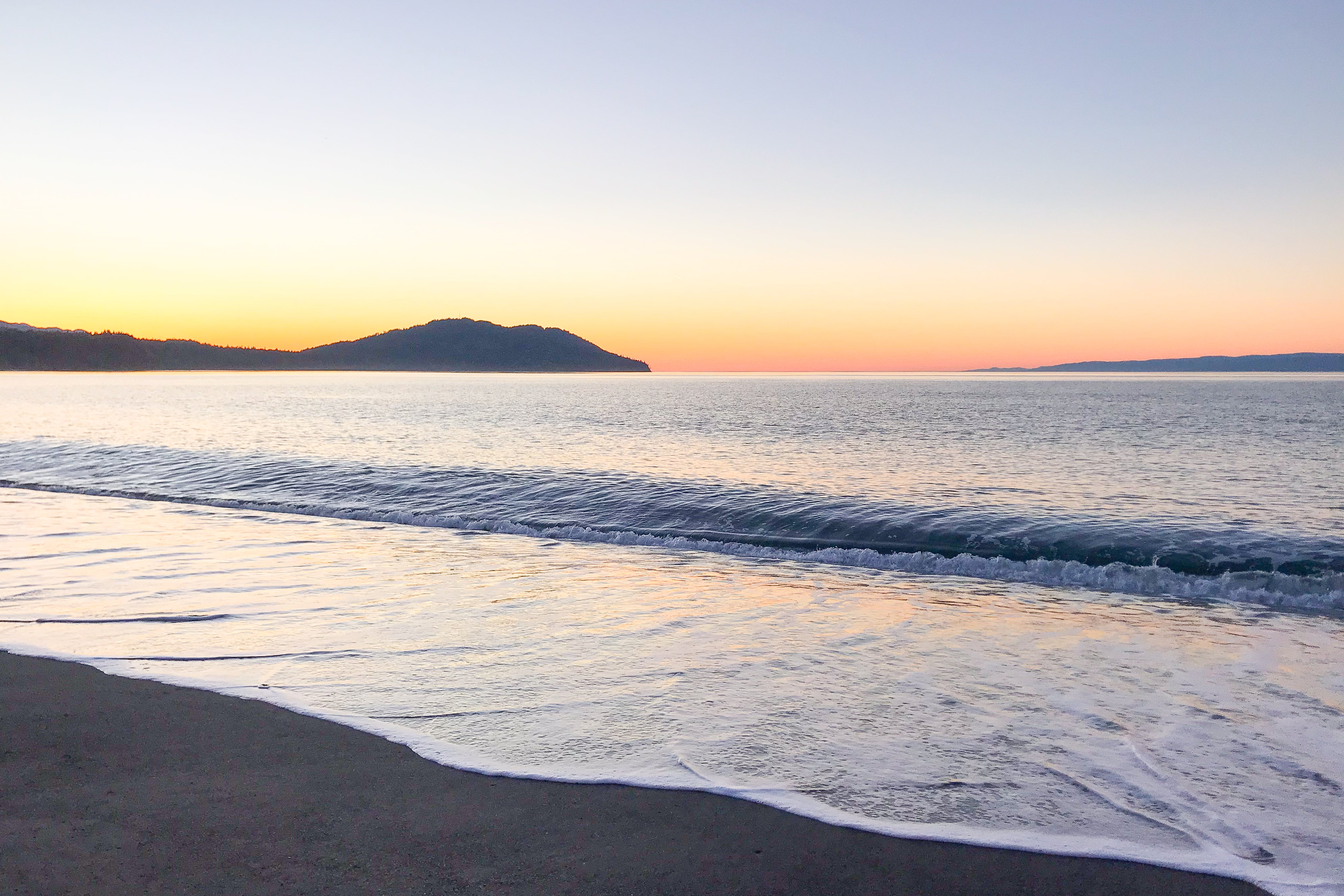 Sunset over Straits of Juan de Fuca, Jules Frazier Fine Art Photograph