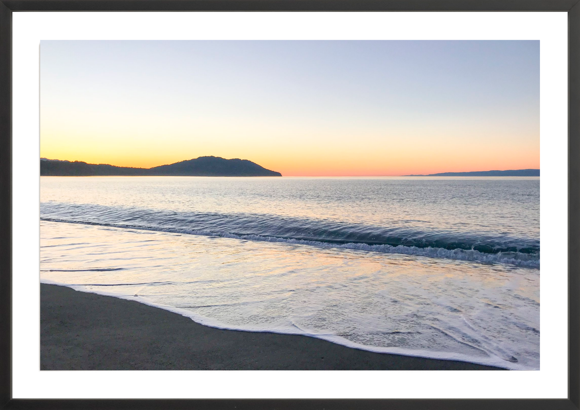 Sunset over Straits of Juan de Fuca, Jules Frazier Fine Art Photograph