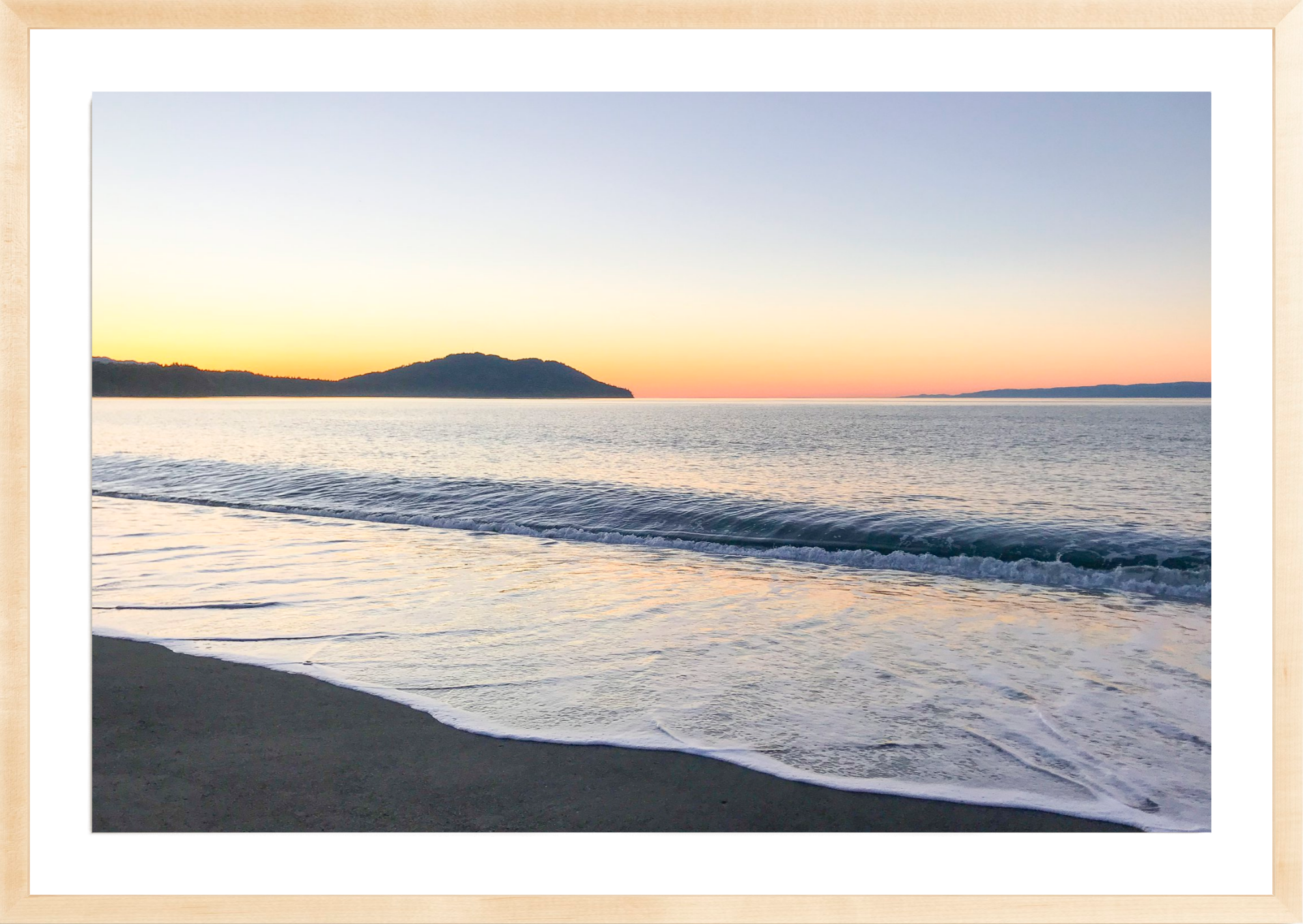 Sunset over Straits of Juan de Fuca, Jules Frazier Fine Art Photograph