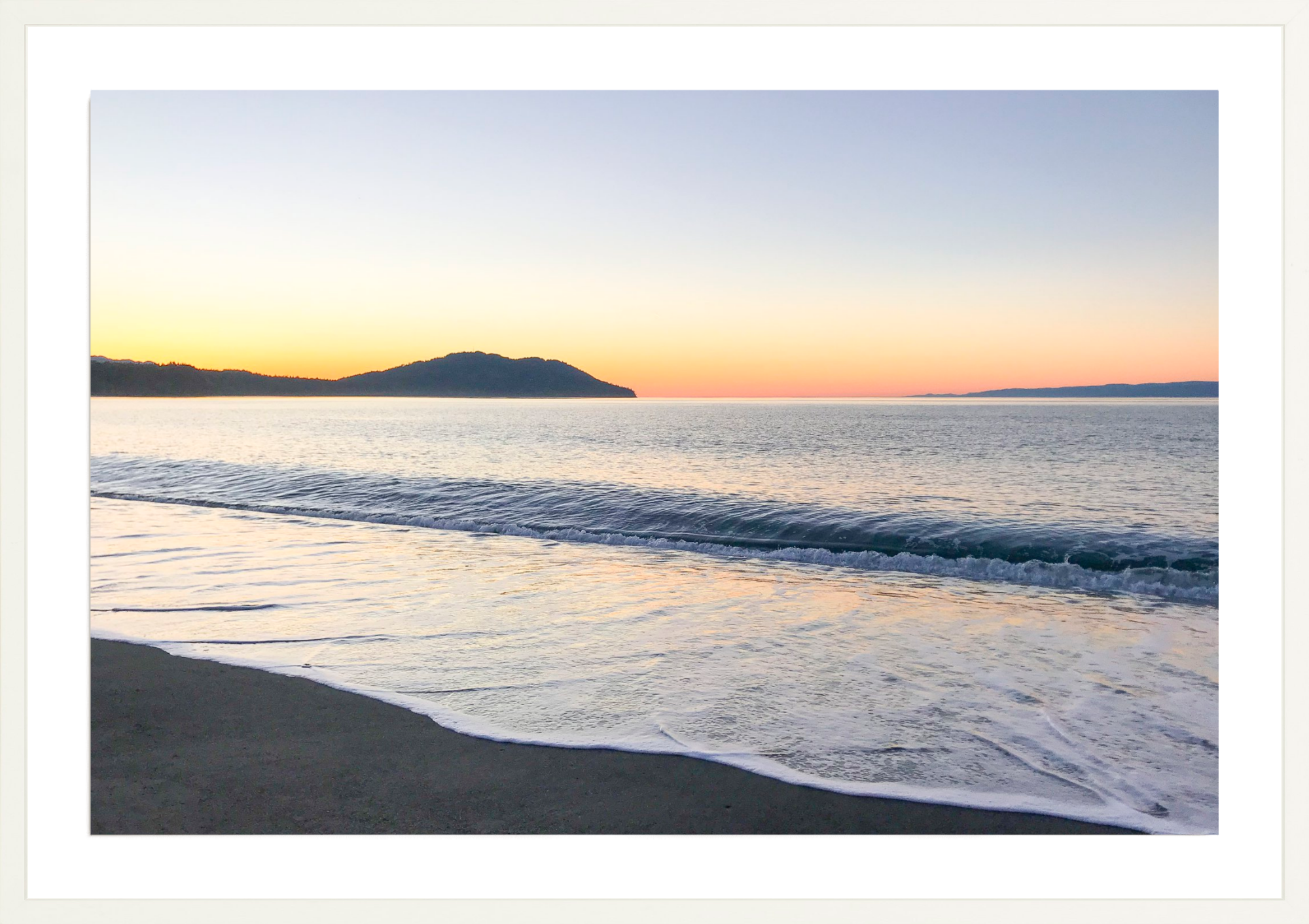 Sunset over Straits of Juan de Fuca, Jules Frazier Fine Art Photograph