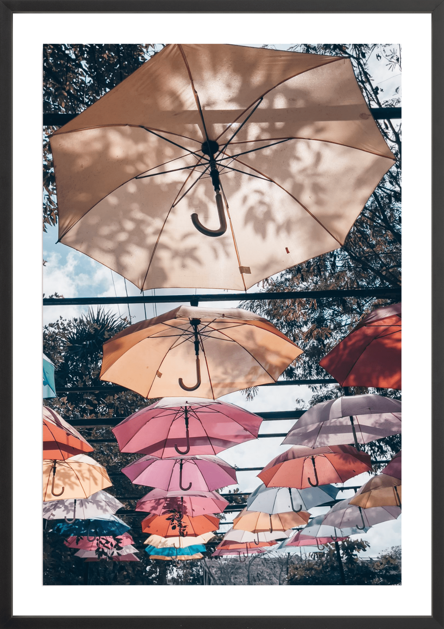 Tulum Umbrella Colonnade, Jules Frazier Fine Art Photograph