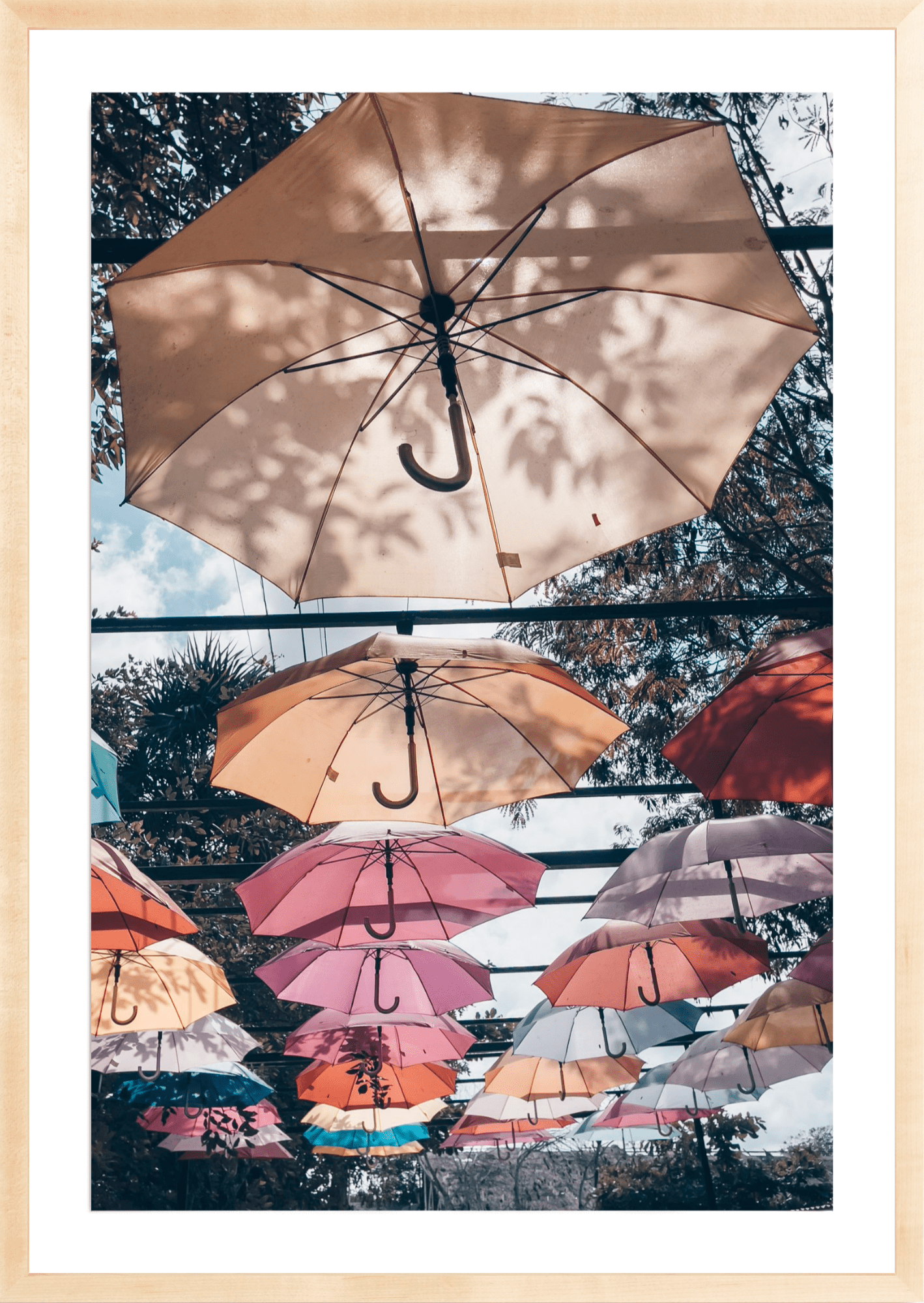Tulum Umbrella Colonnade, Jules Frazier Fine Art Photograph
