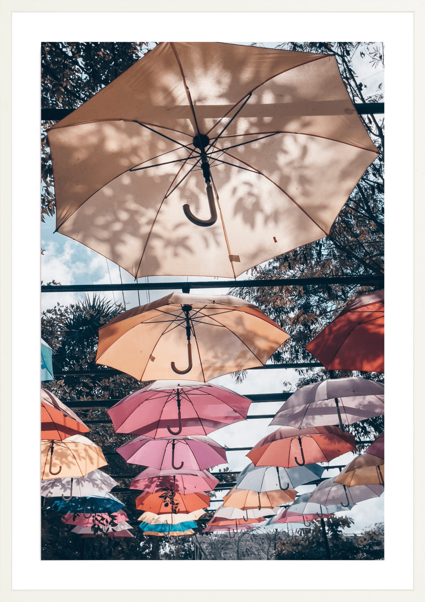 Tulum Umbrella Colonnade, Jules Frazier Fine Art Photograph